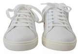 Dolce & Gabbana White Classic Sneakers Women Leather Shoes